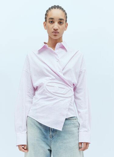Diesel C-Siz-N2 Striped Shirt Pink dsl0256004