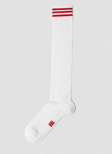 ERL Extra Long Track Socks White erl0348019