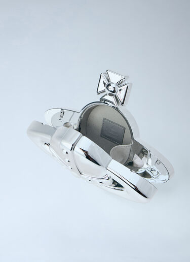Vivienne Westwood 3D Orb Clutch Bag Silver vvw0263024