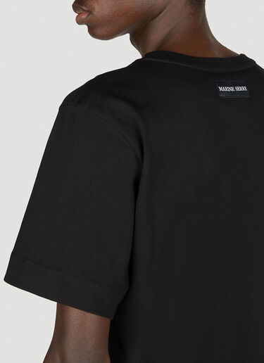 Marine Serre Moon Print T-Shirt Black mrs0152006