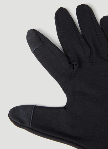 Balenciaga Technical Logo Print Gloves Black bal0255107