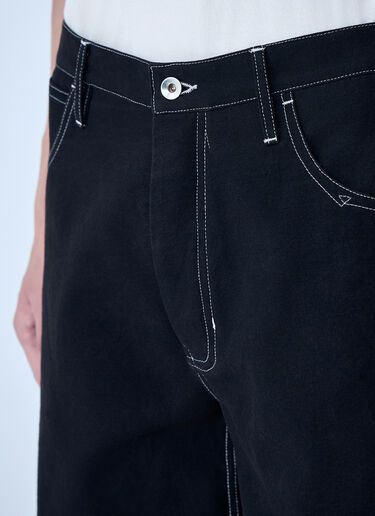 Poetry Canvas Wonky-Wear Pants Story mfg. Poetry Canvas Wonky-Wear Pants Black mfg0163006