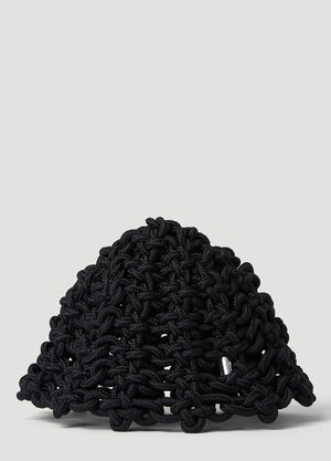 KARA Knot Beanie Hat Black kar0250004