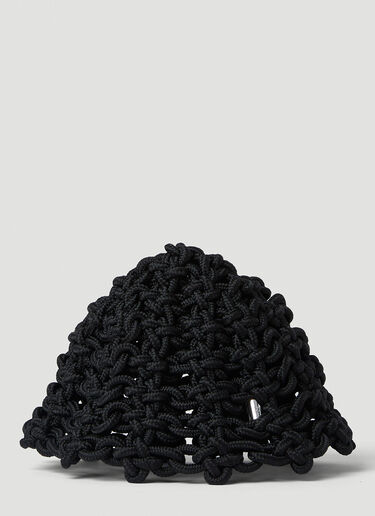 KARA Knot Beanie Hat Black kar0250004