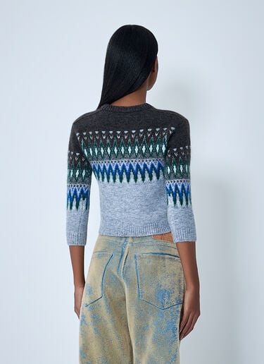 Fair Isle Knit Sweater Acne Studios Fair Isle Knit Sweater Grey acn0262010