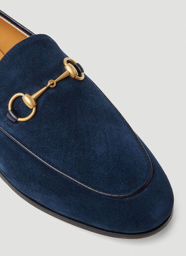Gucci Jordaan Suede Loafers Blue guc0253099