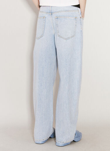 Alexander Wang Ballon-Jeans mit Ledergürtel Blau awg0255016
