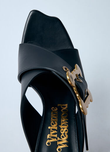 Vivienne Westwood 束带穆勒高跟鞋 黑色 vvw0260013