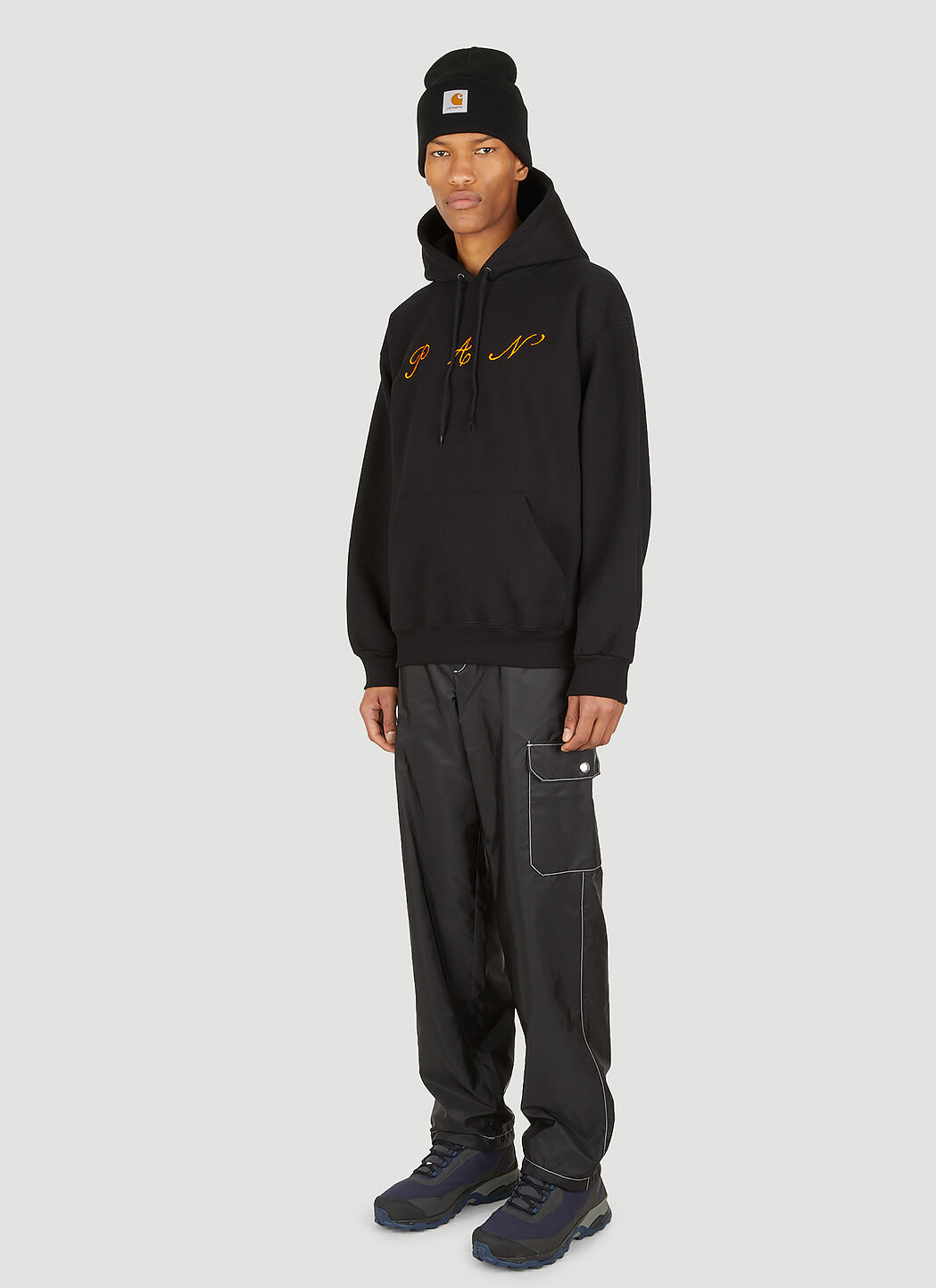 Carhartt WIP Pan Hooded Sweatshirt in Black LN CC