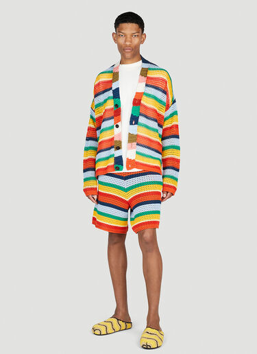 Marni x No Vacancy Stripe Knit Shorts Multicolour mvy0153006