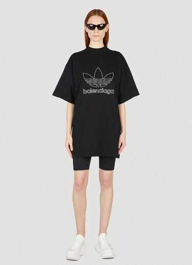 Logo Print T-Shirt Balenciaga x adidas Logo Print T-Shirt Black axb0251008