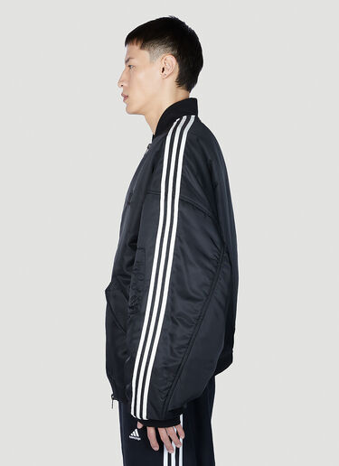 Balenciaga x adidas 스트라이프 봄버 재킷 블랙 axb0151002