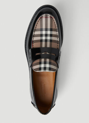 Burberry Croftwood Check Loafers Black bur0153032