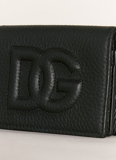 Dolce & Gabbana Logo Embossed Bi-Fold Wallet Black dol0156018