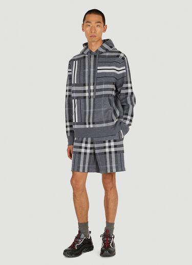 Burberry Tinton Check Hooded Sweatshirt Dark Grey bur0150011