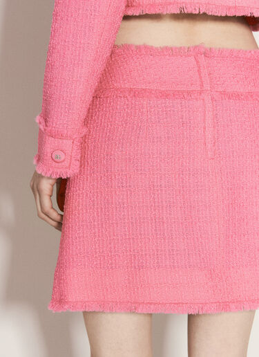 Dolce & Gabbana ラッシェルツイード ミニスカート  ピンク dol0255018
