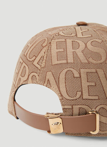 Logo Baseball Cap Versace Logo Baseball Cap Beige ver0153042