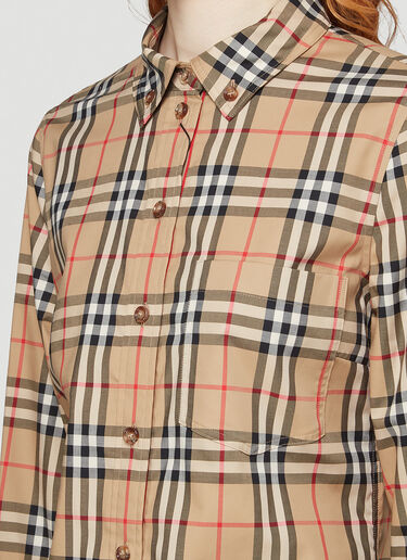 Burberry 빈티지 체크 셔츠 베이지 bur0243024