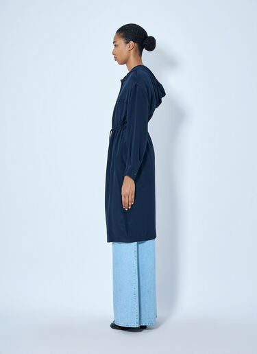 Max Mara Drawstring Hooded Coat Navy max0265001