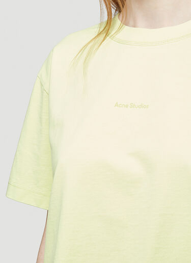Acne Studios Logo T-Shirt Yellow acn0244034