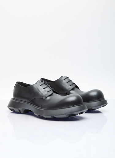 Acne Studios Leather Lace-Up Shoes Black acn0156017