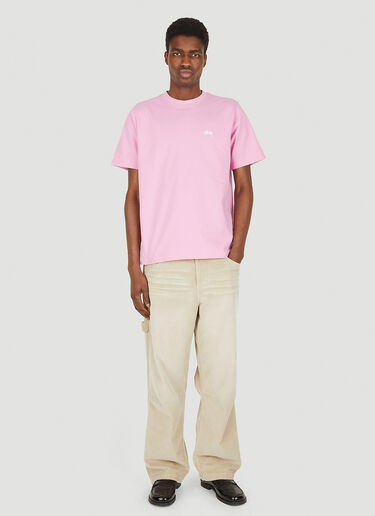 Stüssy Stock Logo T-Shirt Pink sts0348010