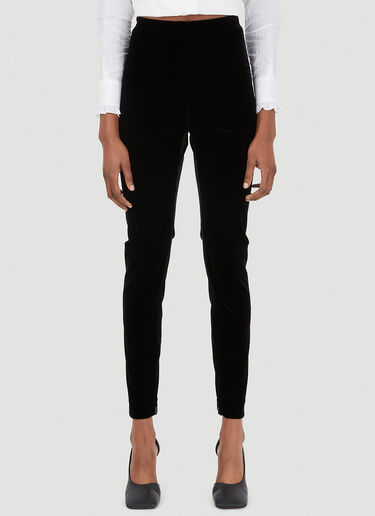 Saint Laurent Velvet Pants Black sla0245051