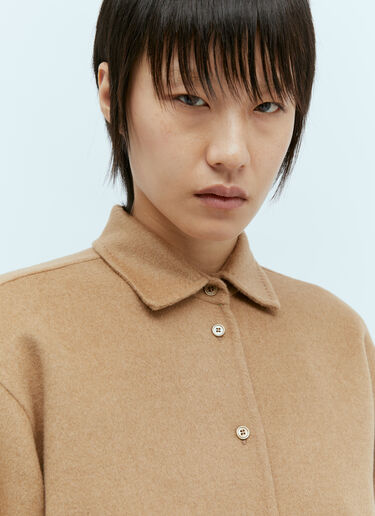 Felted-Wool Shirt Max Mara Felted-Wool Shirt Camel max0254039
