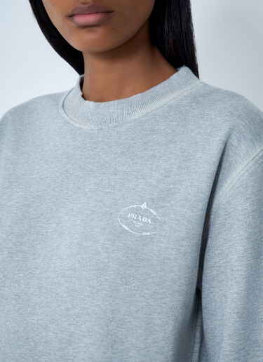 Cotton Sweatshirt Prada Cotton Sweatshirt Grey pra0262103
