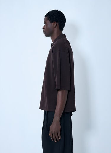 Jacquemus Le Polo Shirt Dark Brown jac0162008