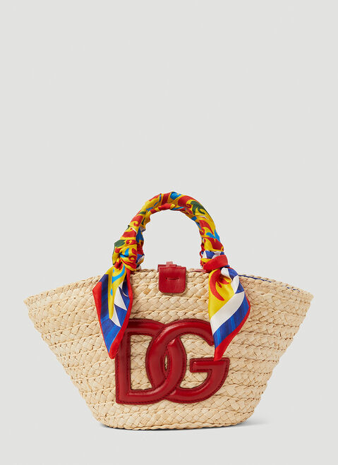 Bottega Veneta Kendra Straw Bag White bov0255056