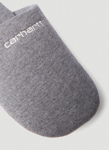 Carhartt WIP Script Embroidery Slippers Grey wip0350073