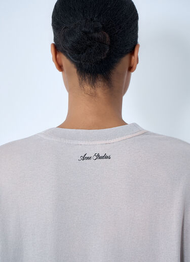Acne Studios Layered Graphic T-Shirt Grey acn0264041