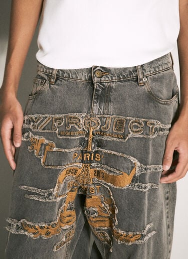 Y/Project Evergreen Paris' Best Patch Jeans Grey ypr0358008
