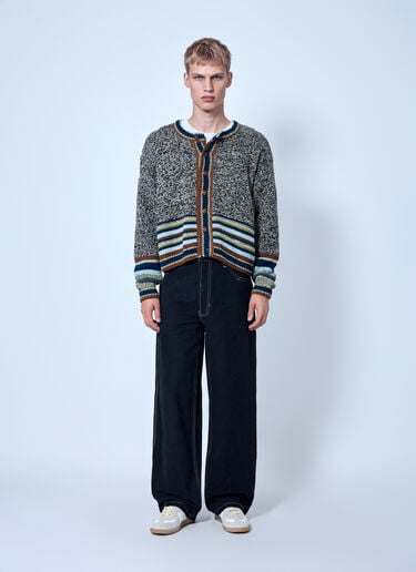 Story Mfg. Wide-Leg Denim Trousers Black mfg0166005