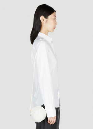 Bottega Veneta Round Shoulder Bag White bov0253035