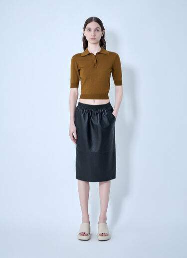 Knee-Length Pencil Skirt Chloé Knee-Length Pencil Skirt Black chl0263049