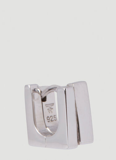 Tom Wood Step Huggies Earrings Silver tmw0351017