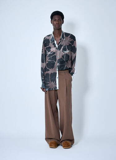 Dries Van Noten コットンパンツ  ブラウン dvn0160026