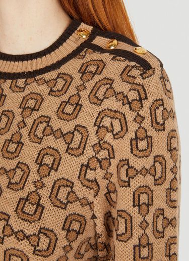 Gucci 홀스빗 자카드 스웨터 베이지 guc0251039