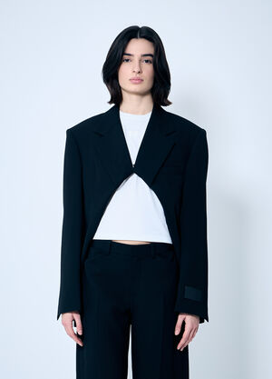 GANNI Pull-Back Cut-Out Blazer Black gan0260008