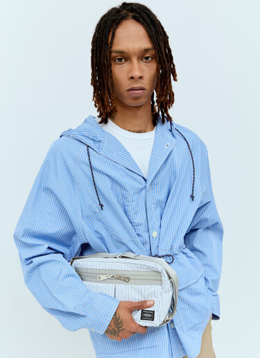 Comme des Garçons Homme x Porter 스트라이프 립스톱 크로스바디 백  화이트 cdh0156009