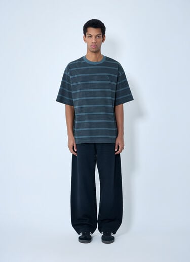 Carhartt WIP Striped Cotton Jersey T-Shirt Grey wip0163009