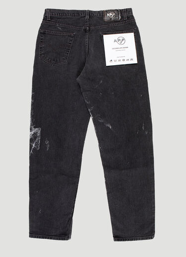APJP Vintage Hand-Painted Jeans Black apj0142005