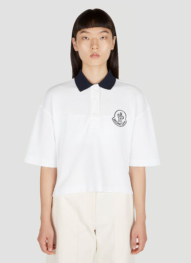 Moncler Short Sleeve Polo Shirt White mon0252031