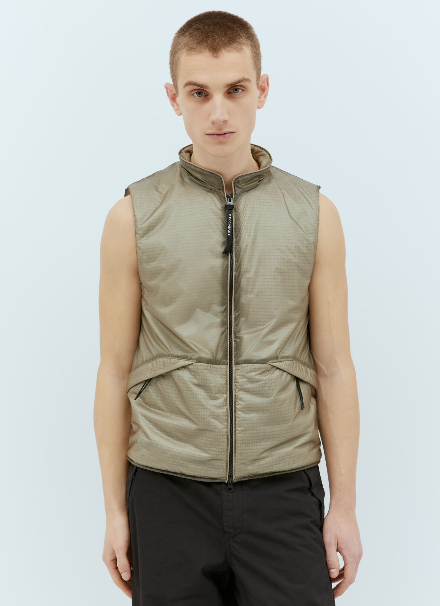 Shop C.p. Company Nada Shell Vest In Beige
