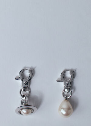 Vivienne Westwood Small Claude Stud Earrings Silver vvw0260025