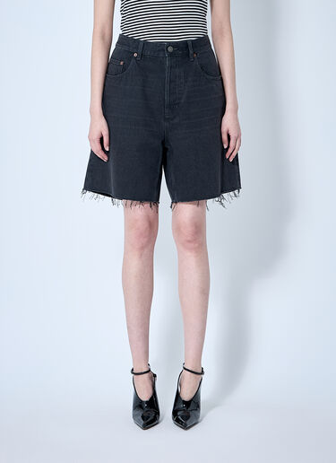 Saint Laurent Denim Shorts Black sla0260072