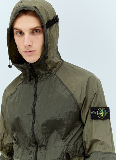 Stone Island Lightweight Hooded Jacket Green sto0156035