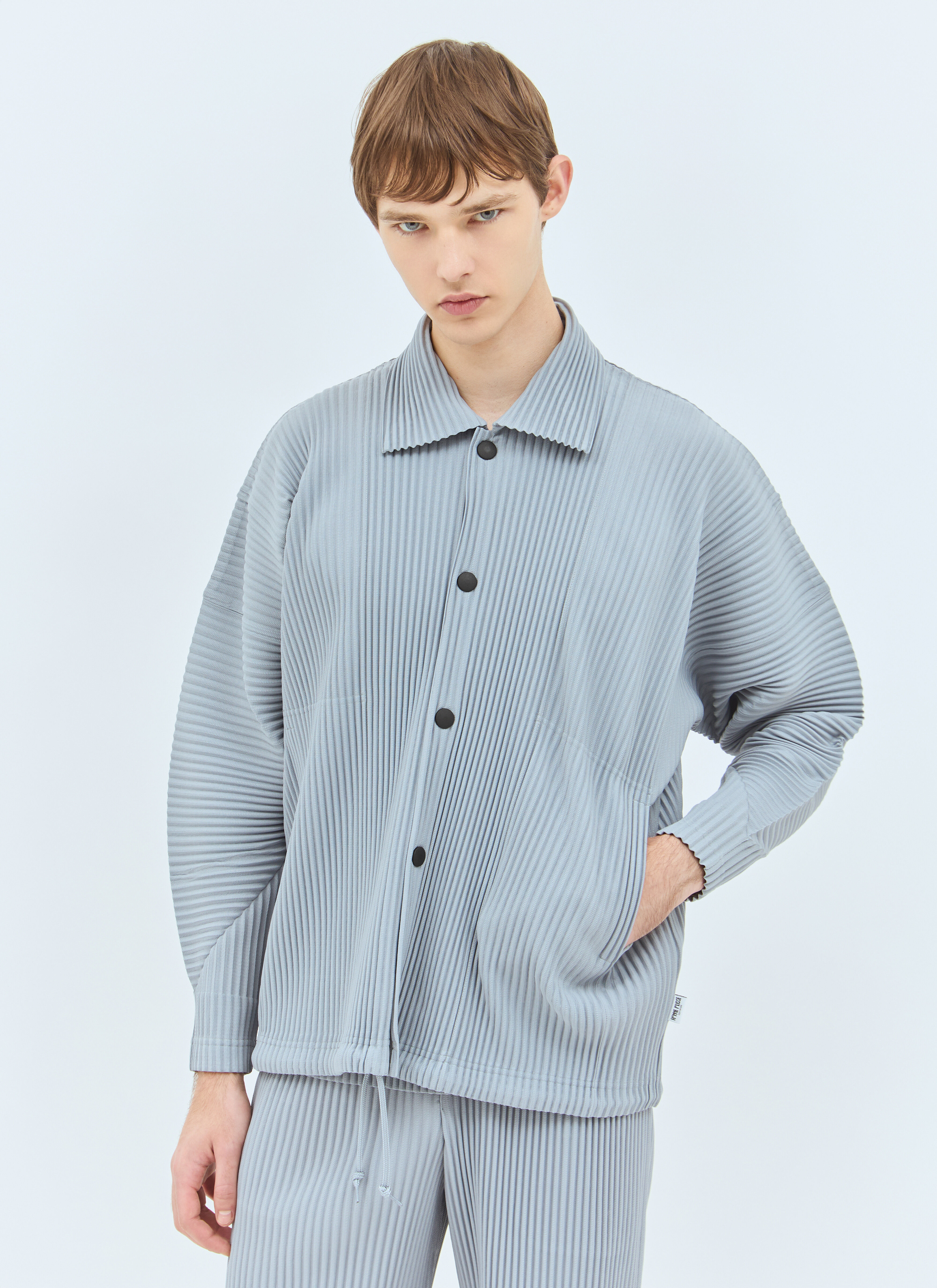 Pleated jacket mens shop